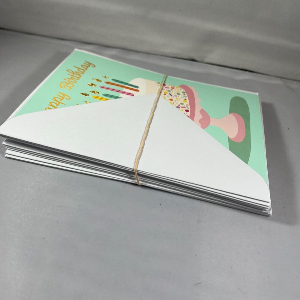 Set Of 12 Assorted Birthday Cards With Envelopes